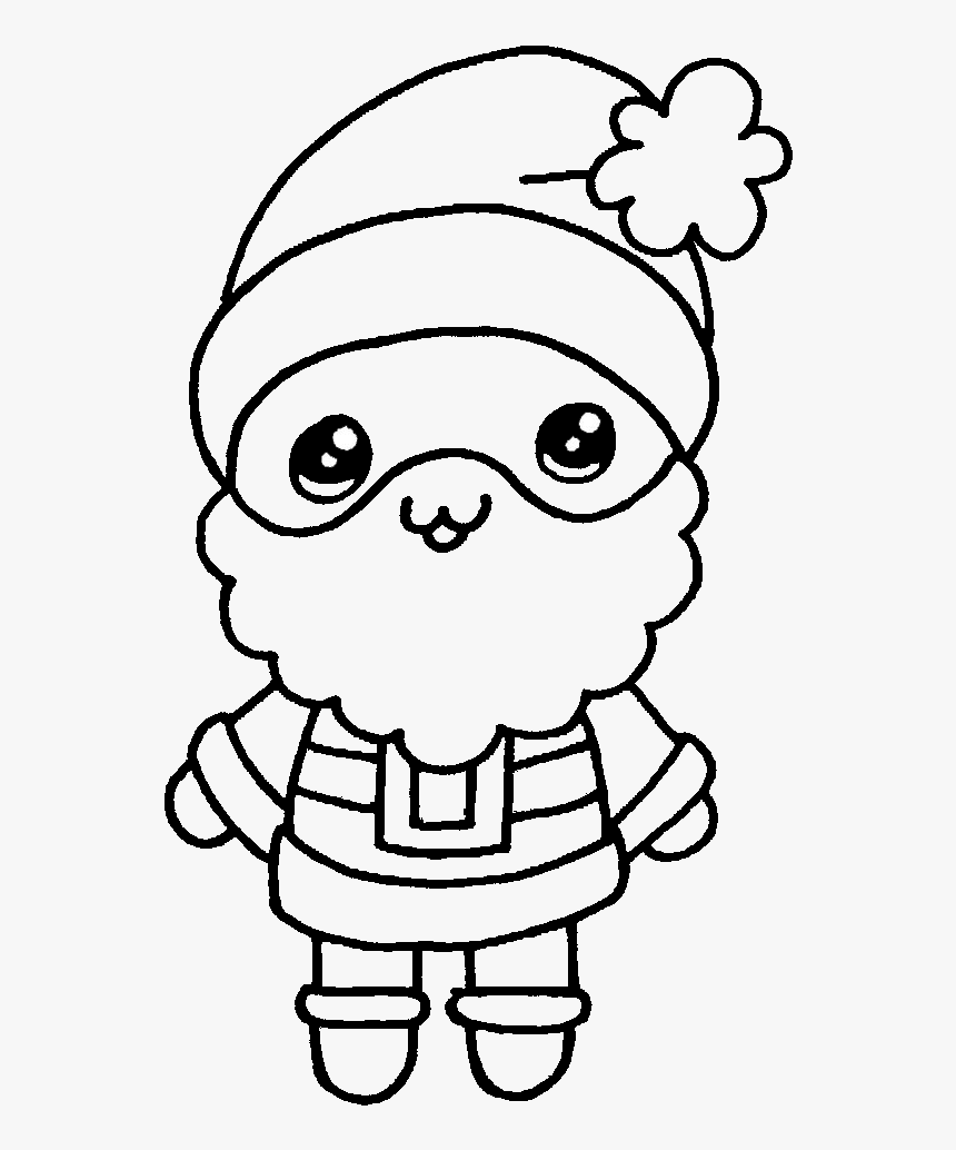 Papa Noel Kawaii Dibujando Con Vani - Dibujos De Papá Noel Paso A Paso, HD Png Download, Free Download