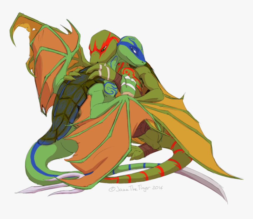 Leo X Raph Dragon , Png Download - Turtle Dragon, Transparent Png, Free Download