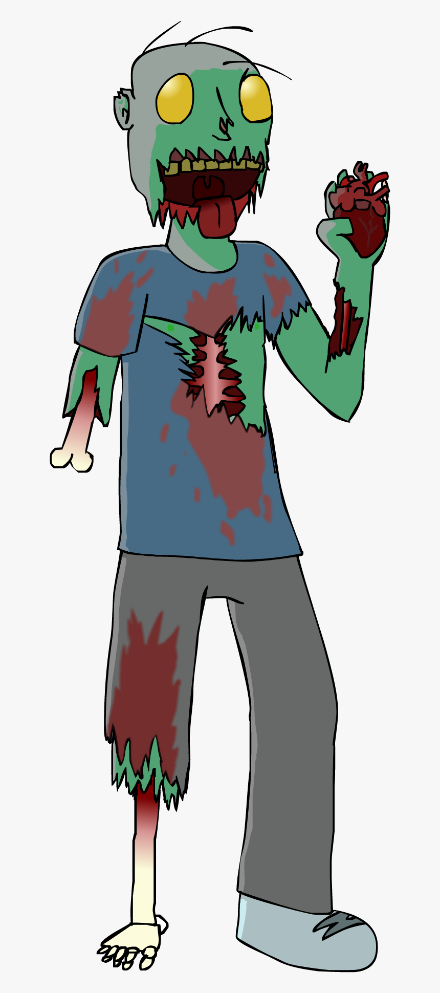 Valentines Zombie - Cartoon, HD Png Download, Free Download