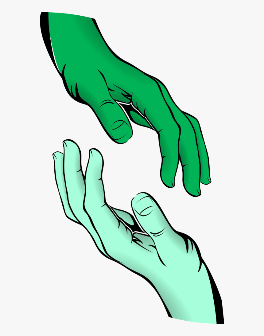 Vector Clip Art - Hands Reaching Out Png, Transparent Png - kindpng.