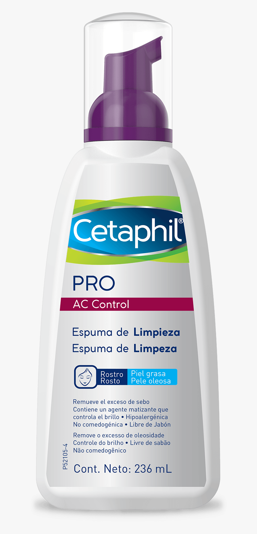 Cetaphil Pro Ac Control Espuma De Limpieza, HD Png Download, Free Download