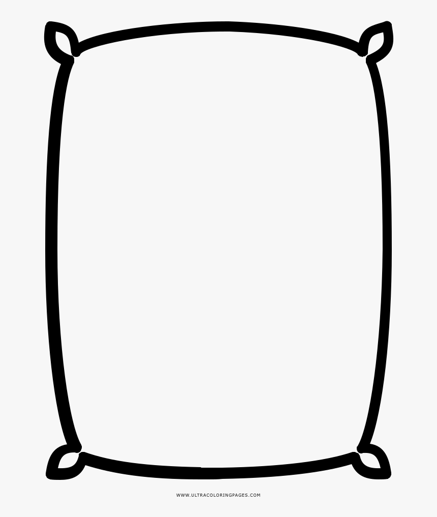 Rice Sack Coloring Page - Saco De Arroz Dibujo Para Colorear, HD Png Download, Free Download