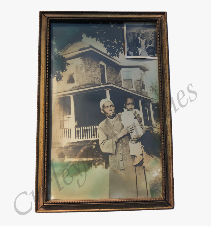 1920s African American Caretaker Boy Child Antique - Picture Frame, HD Png Download, Free Download