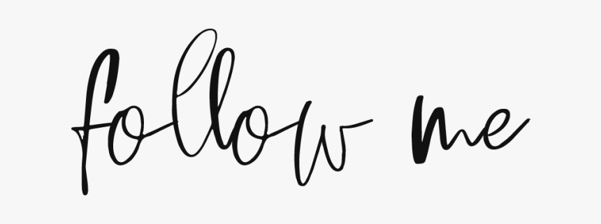 Btn Follow Me On Social Media - Calligraphy, HD Png Download, Free Download