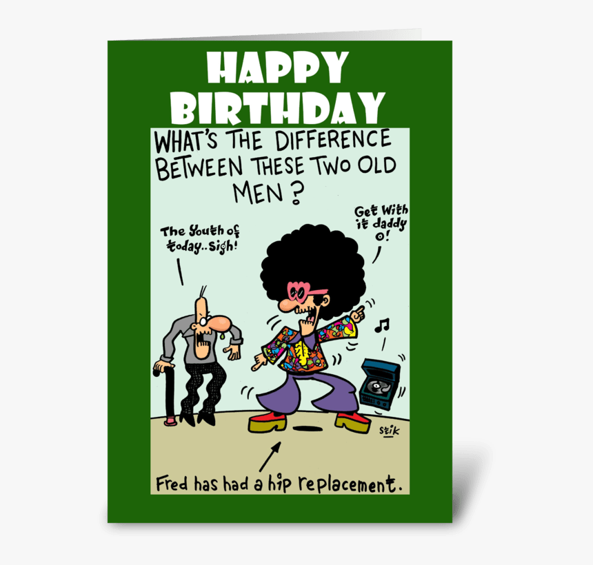 Hip Replacement Birthday Card Greeting Card - Hip, HD Png Download, Free Download