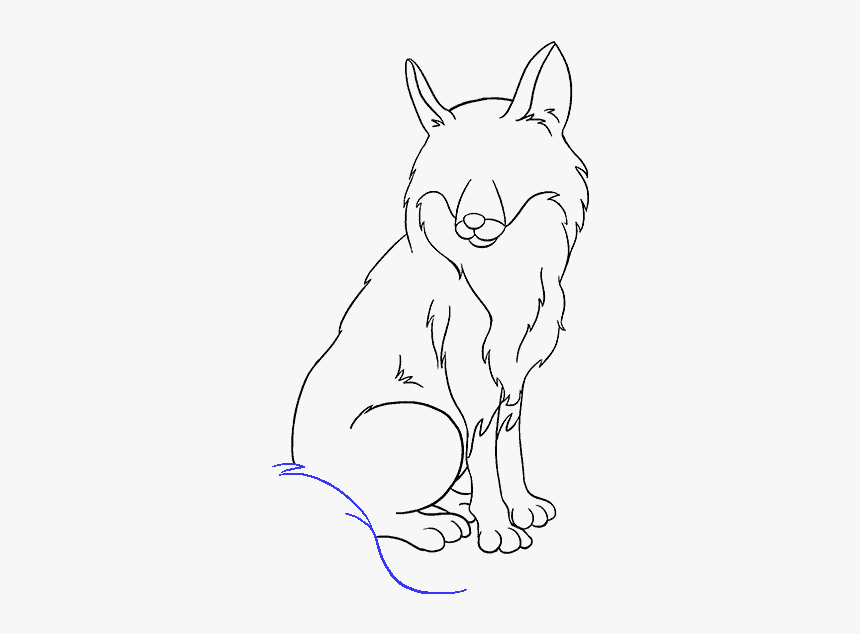 How To Draw Fox - Easy Drawing Fox Sketch, HD Png Download, Free Download