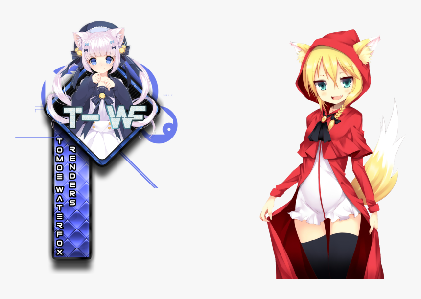 Anime Fox Girl Hood, HD Png Download, Free Download