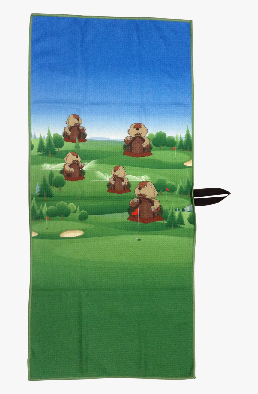 Dancing Gopher Waffle Golf Towel By Readygolf - Grass, HD Png Download, Free Download