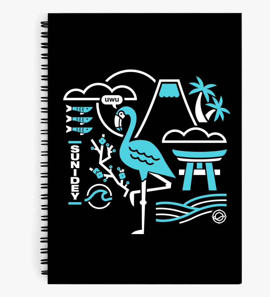 Sunidey Flamingo Notebook"
 Class="lazyload Lazyload - Uwu Flamingo, HD Png Download, Free Download