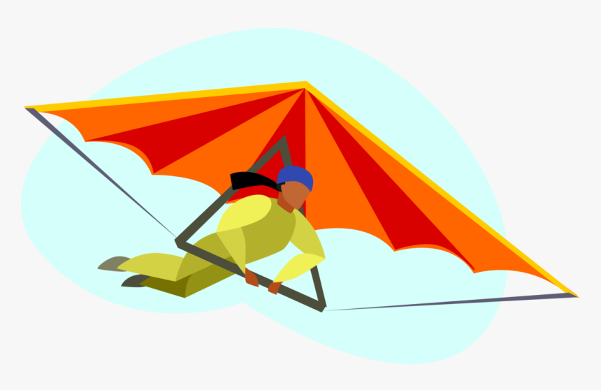 Transparent Hang Gliding Clipart - Illustration, HD Png Download, Free Download
