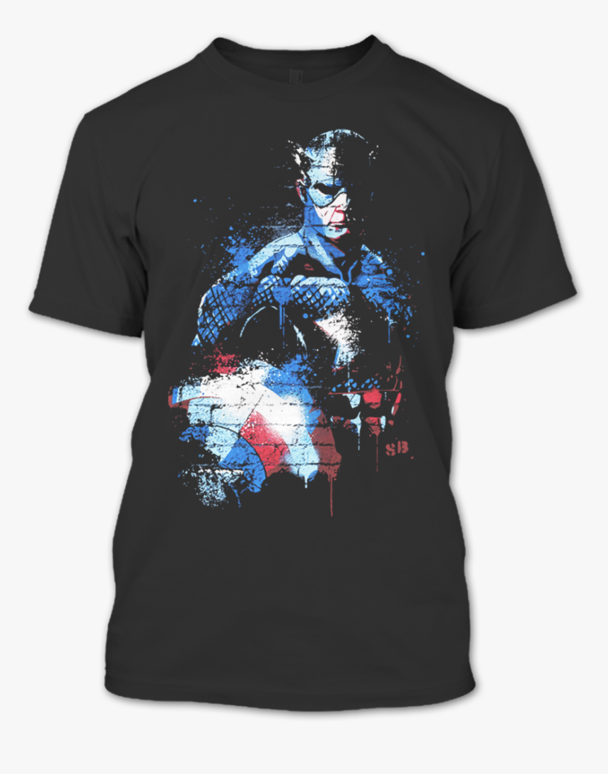 Captain America Shield Metal T Shirt - Captain America Graffiti Avengers, HD Png Download, Free Download