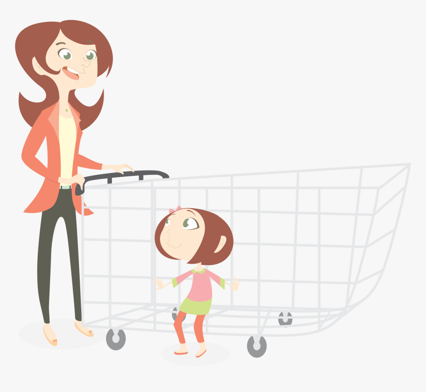 Mom - Mom Shopping Clipart, HD Png Download, Free Download