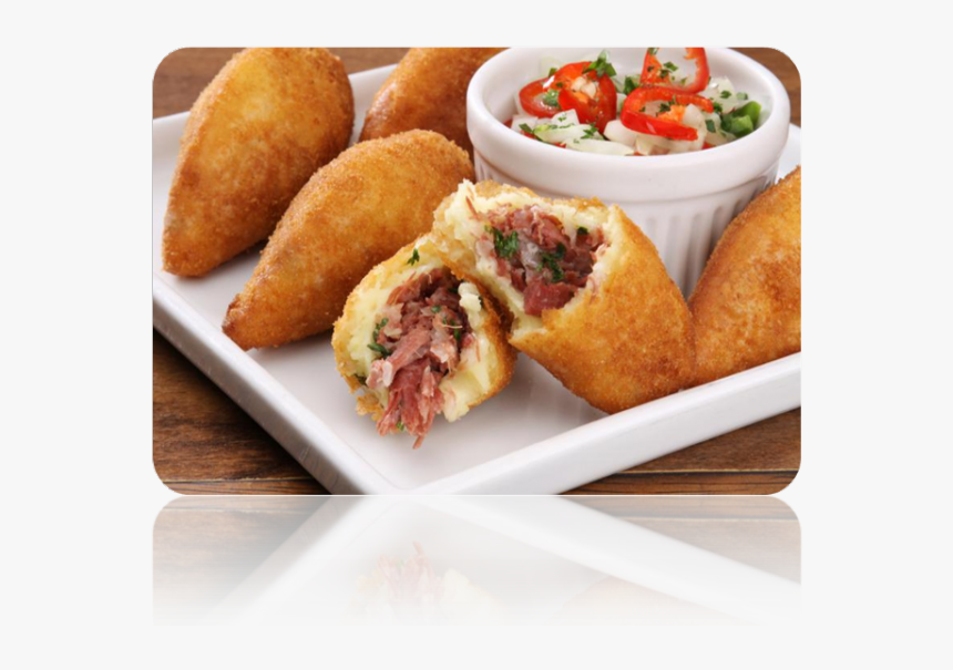 50 Coxinha De Carne Seca Ja Fritas - Bolinho De Carne Seca, HD Png Download, Free Download