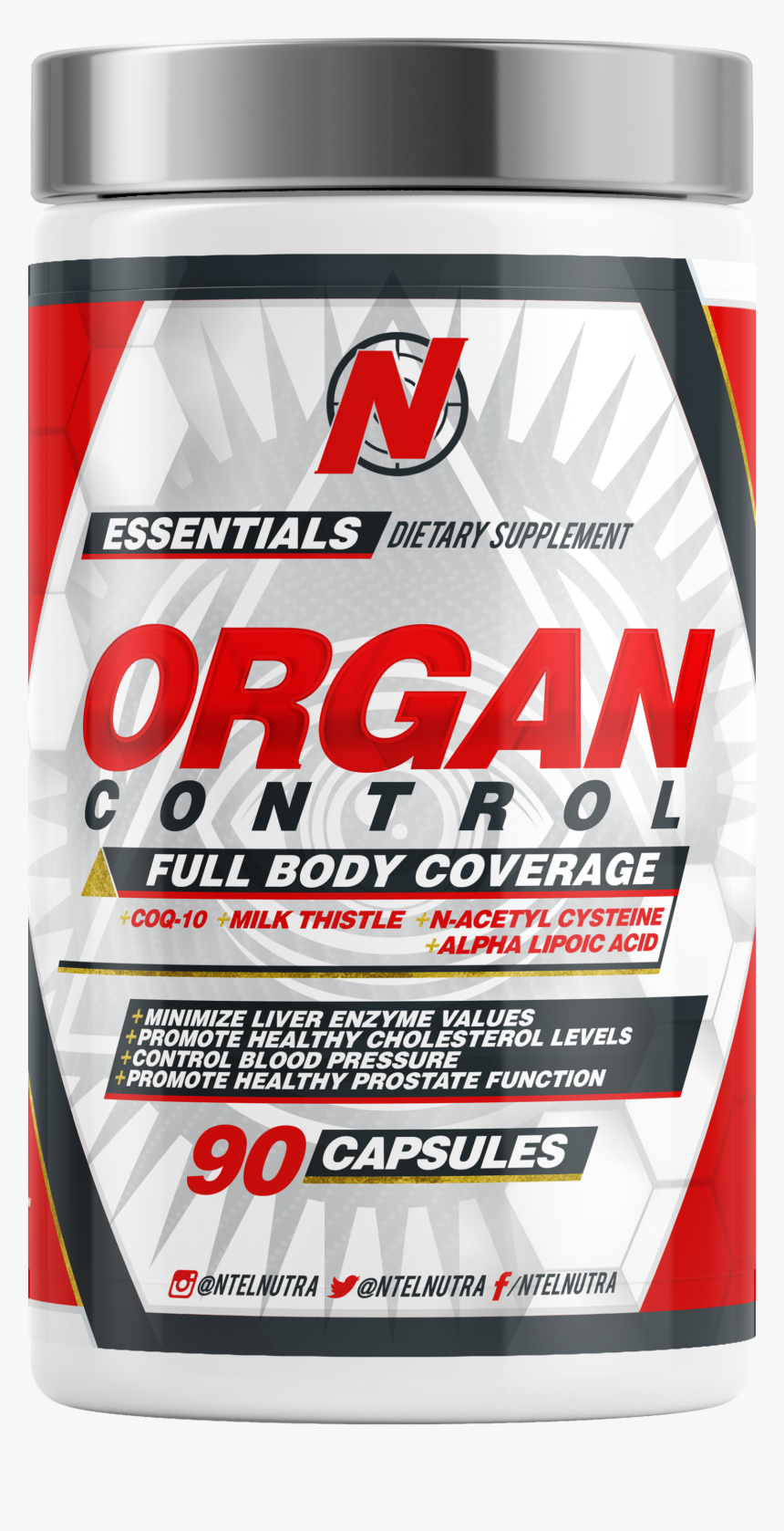 Ntel Nutra Organ Control"
 Class= - Ntel Nutra Organ Control, HD Png Download, Free Download