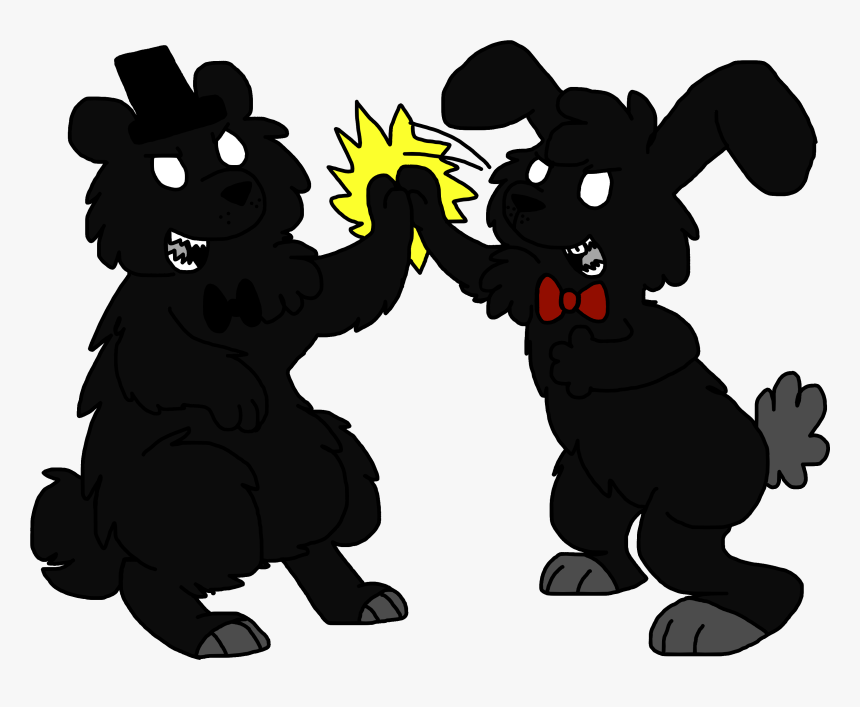 Shadow Freddy And Shadow Bonnie - Cartoon, HD Png Download, Free Download