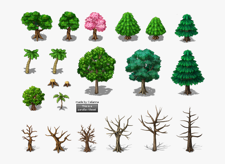 Pine Tree Pixel Art, HD Png Download, Free Download