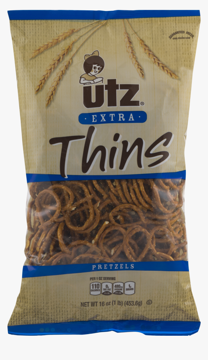 Utz Extra Thin Pretzels, HD Png Download, Free Download