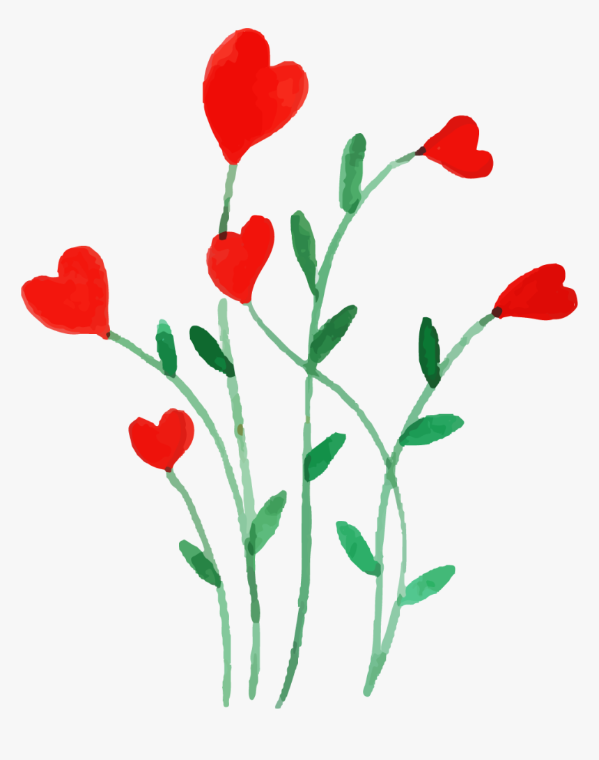 Free Clipart Valentine Watercolor, HD Png Download, Free Download