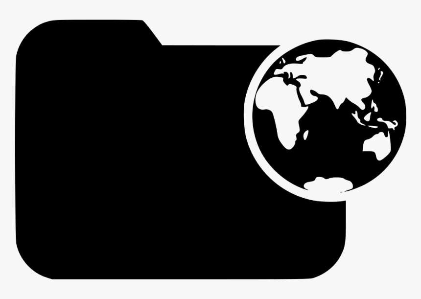 Folder Globe Earth - Map, HD Png Download, Free Download