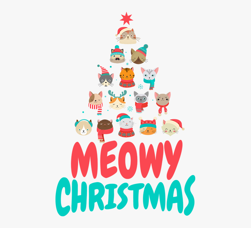 Meowy Christmas Cat, HD Png Download, Free Download