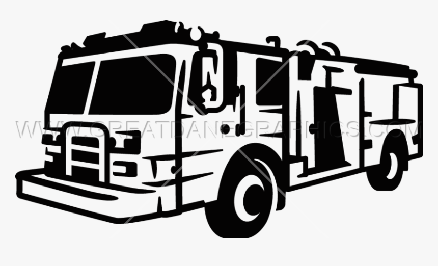 Car And Truck Clipart Png Transparent Fire Truck Clipart - Silhouette Fire Truck Clipart, Png Download, Free Download