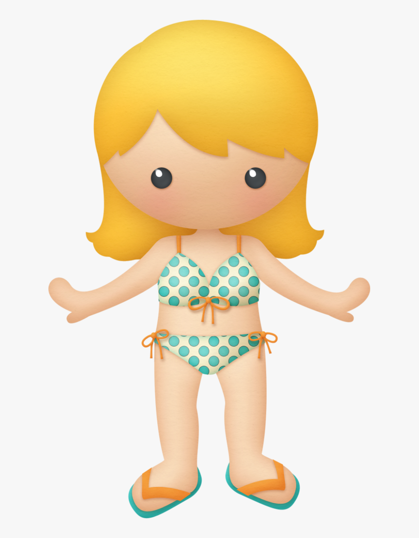 Girl Png Clip Art - Swimming Girls Cartoon Png, Transparent Png, Free Download