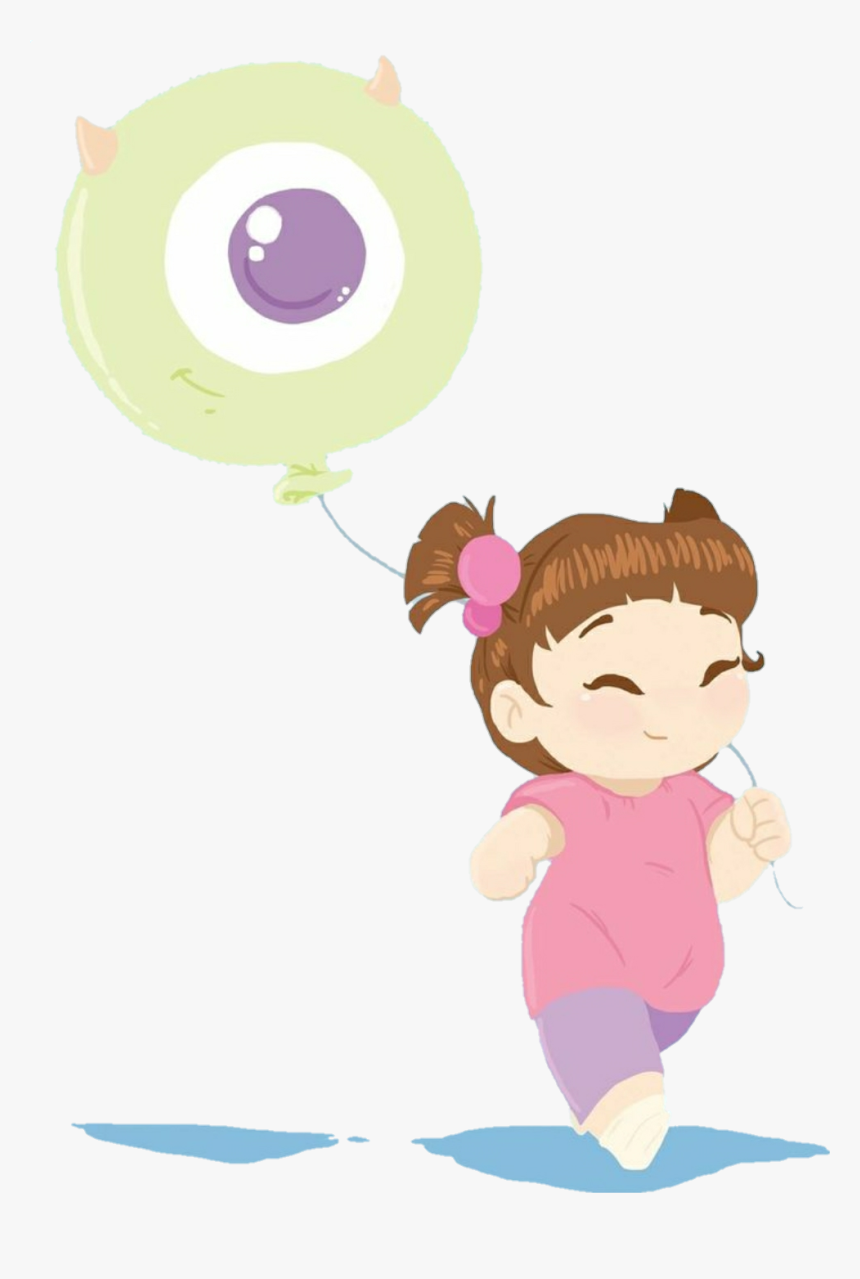 #cute #fanart #drawing #monstersinc #child #balloon - Cute Boo Monsters Inc Art, HD Png Download, Free Download