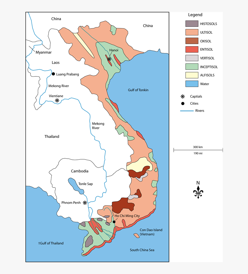Why Were The Soil - Soil Map Of Vietnam, HD Png Download, Free Download