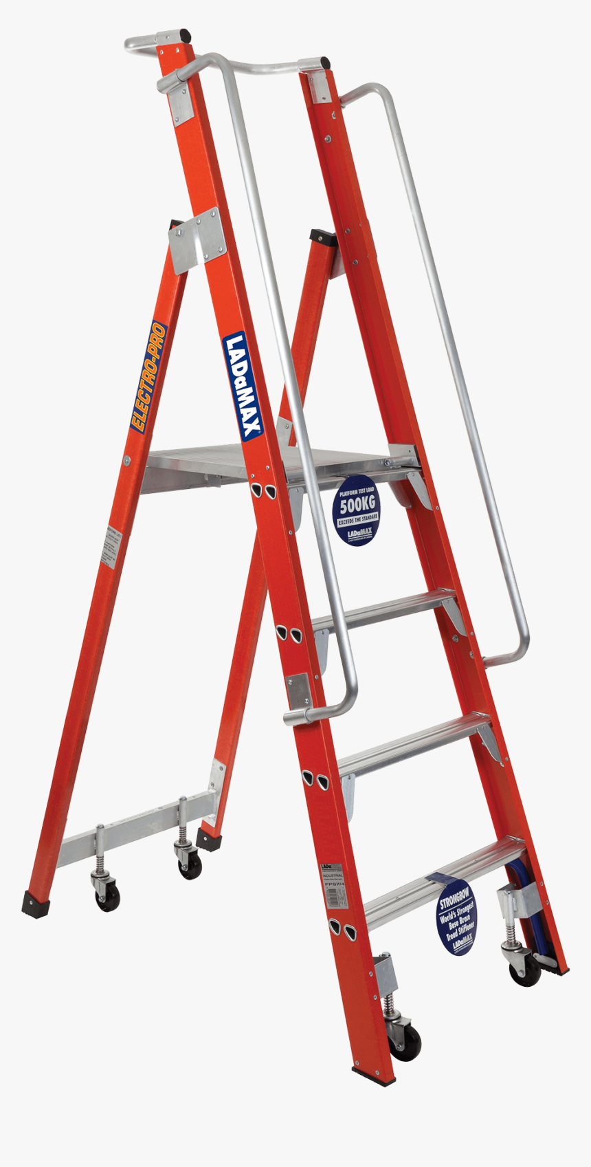 Ladamax Fibreglass Mobile Order Picker Warehouse Ladder - Bailey P170, HD Png Download, Free Download
