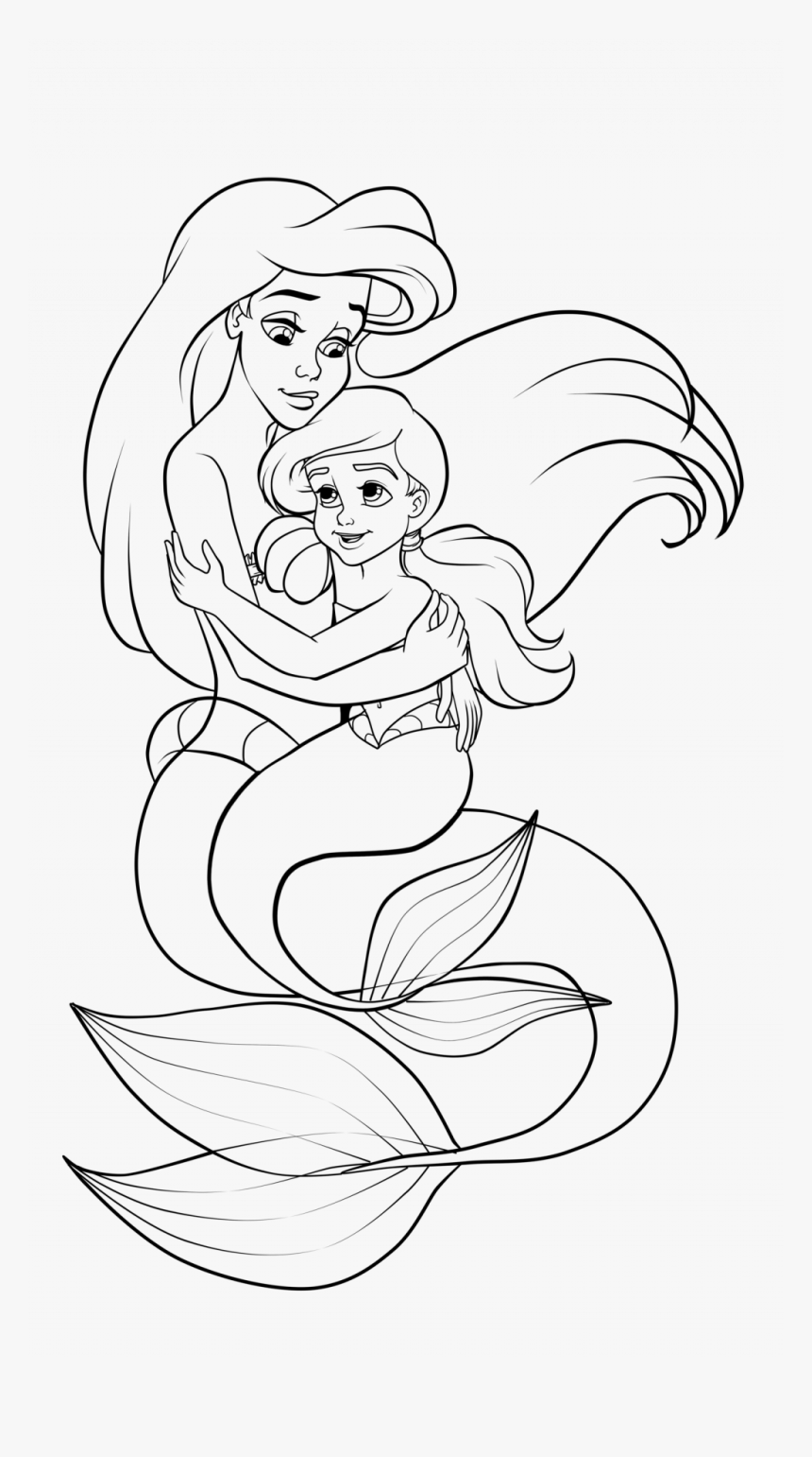 Coloring Page Coloring Page Pages Ariel Little Mermaid   Little ...
