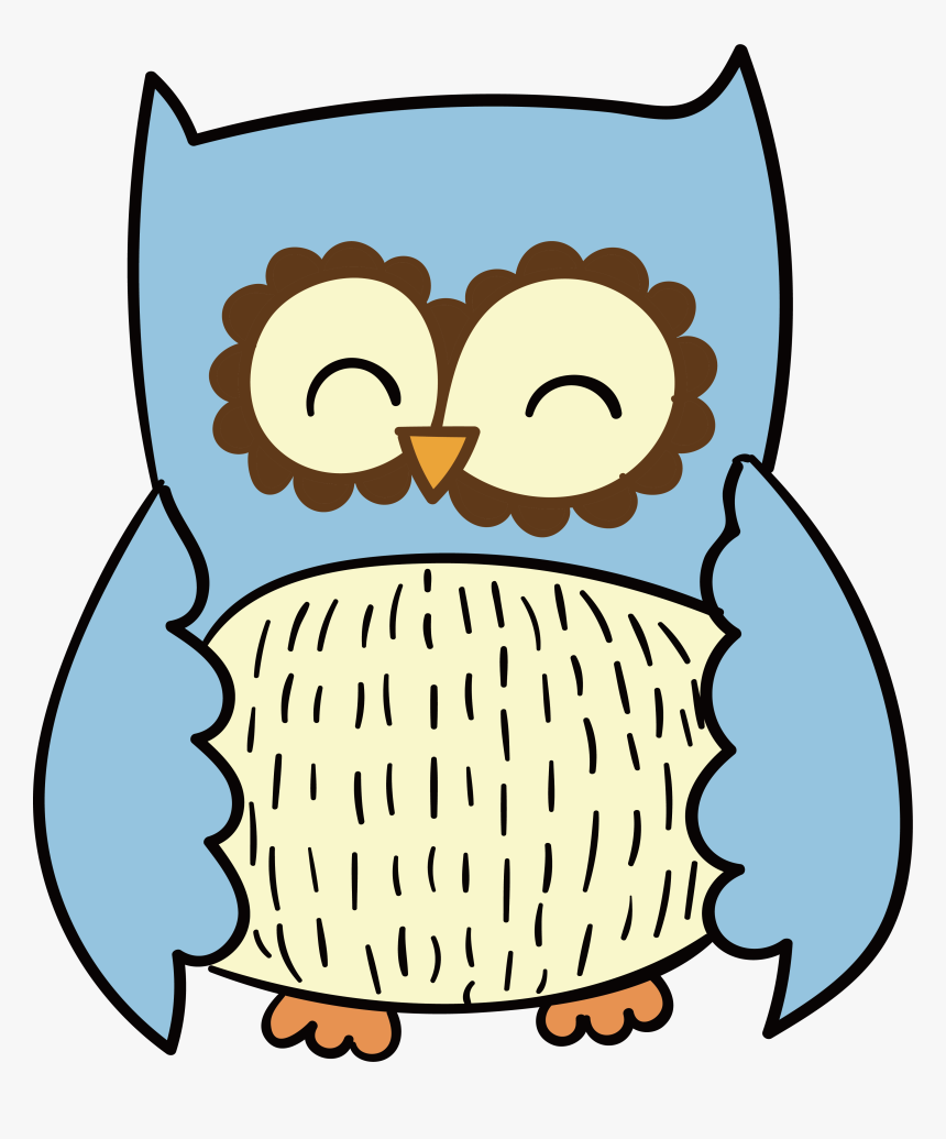 Animal Clip Color - Smiling Owls, HD Png Download, Free Download