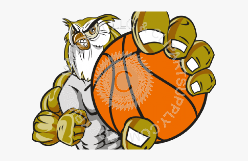Basketball Clipart Owl - Wolf Basketball, HD Png Download, Free Download