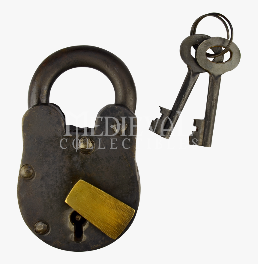 Large Dungeon Lock - Old Locker Key Png, Transparent Png, Free Download