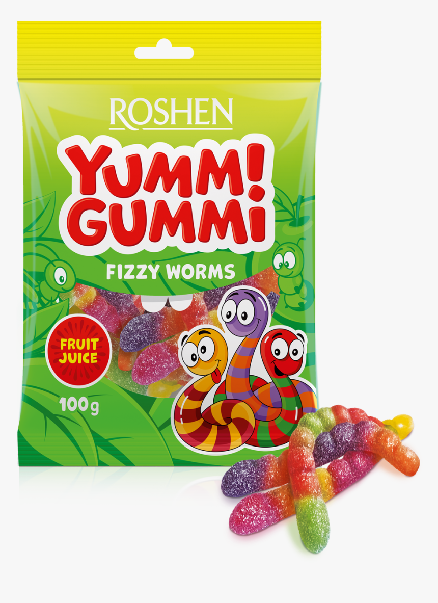 Yummi Gummy Fizzy Worms3, HD Png Download, Free Download