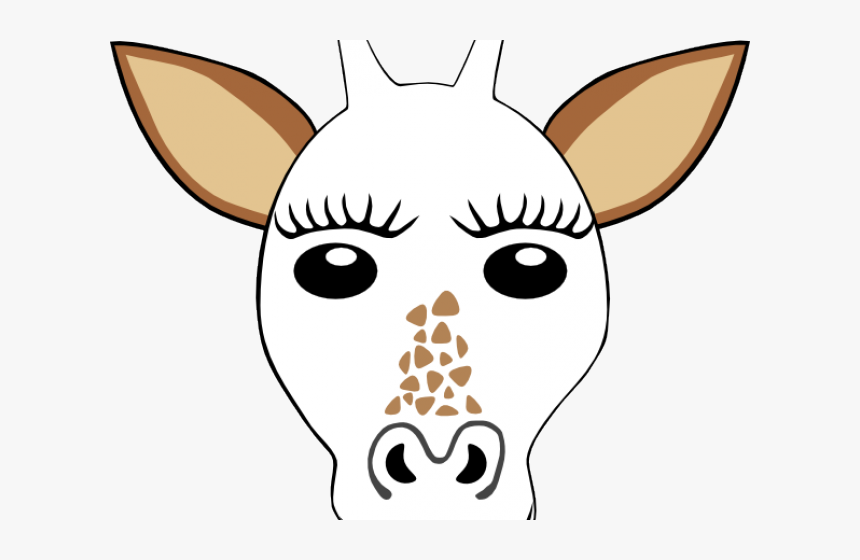 Ear Clipart Giraffe - Giraffe Head Coloring Sheet, HD Png Download, Free Download