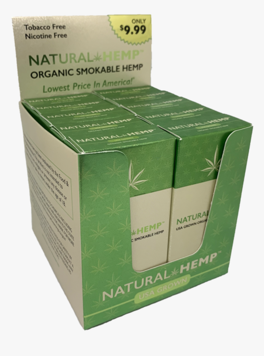 Natural Hemp Sticks Are Made From The Finest Smokeable - Box, HD Png Download, Free Download