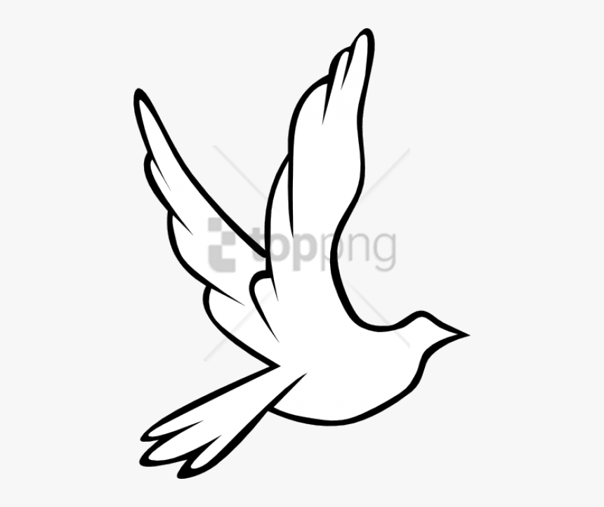 Free Png Download Black And White Flying Birds Png - Bird Flying Drawing Easy, Transparent Png, Free Download