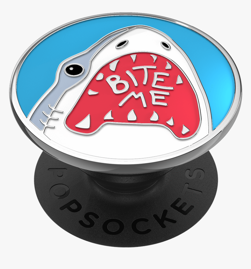 Shark Bites Enamel, Popsockets - Bite Me Shark Pop Socket, HD Png Download, Free Download