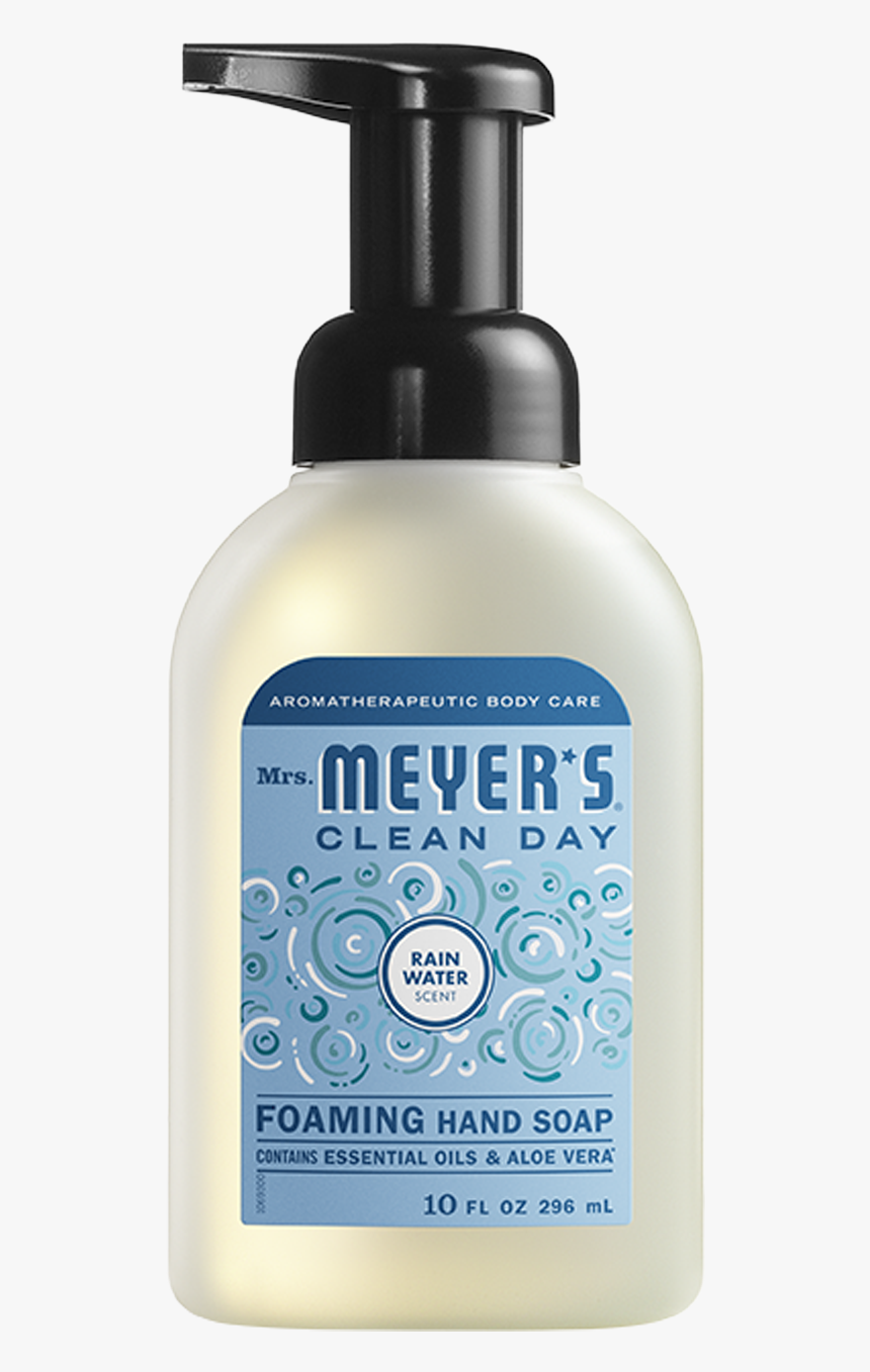 Mrs Meyers Rain Water Foaming Hand Soap - Meyers Hand Foam Soap, HD Png Download, Free Download