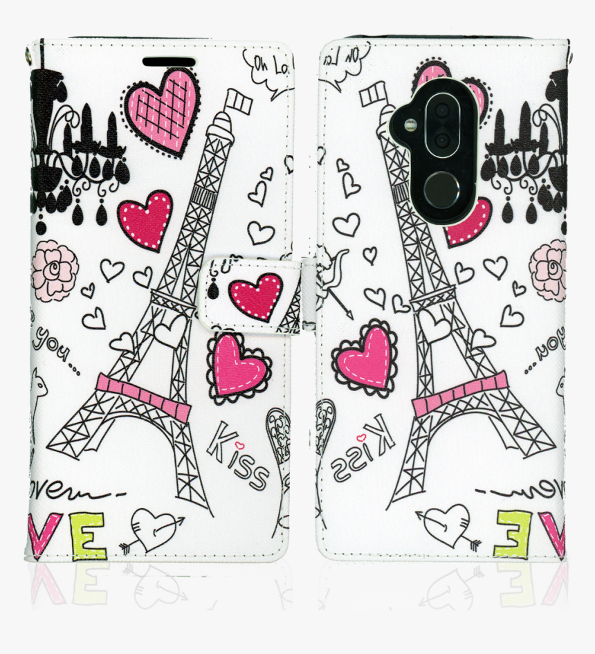 Alcatel 7 Folio Mm Professional Wallet Paris Tower - Eiffel Tower, HD Png Download, Free Download