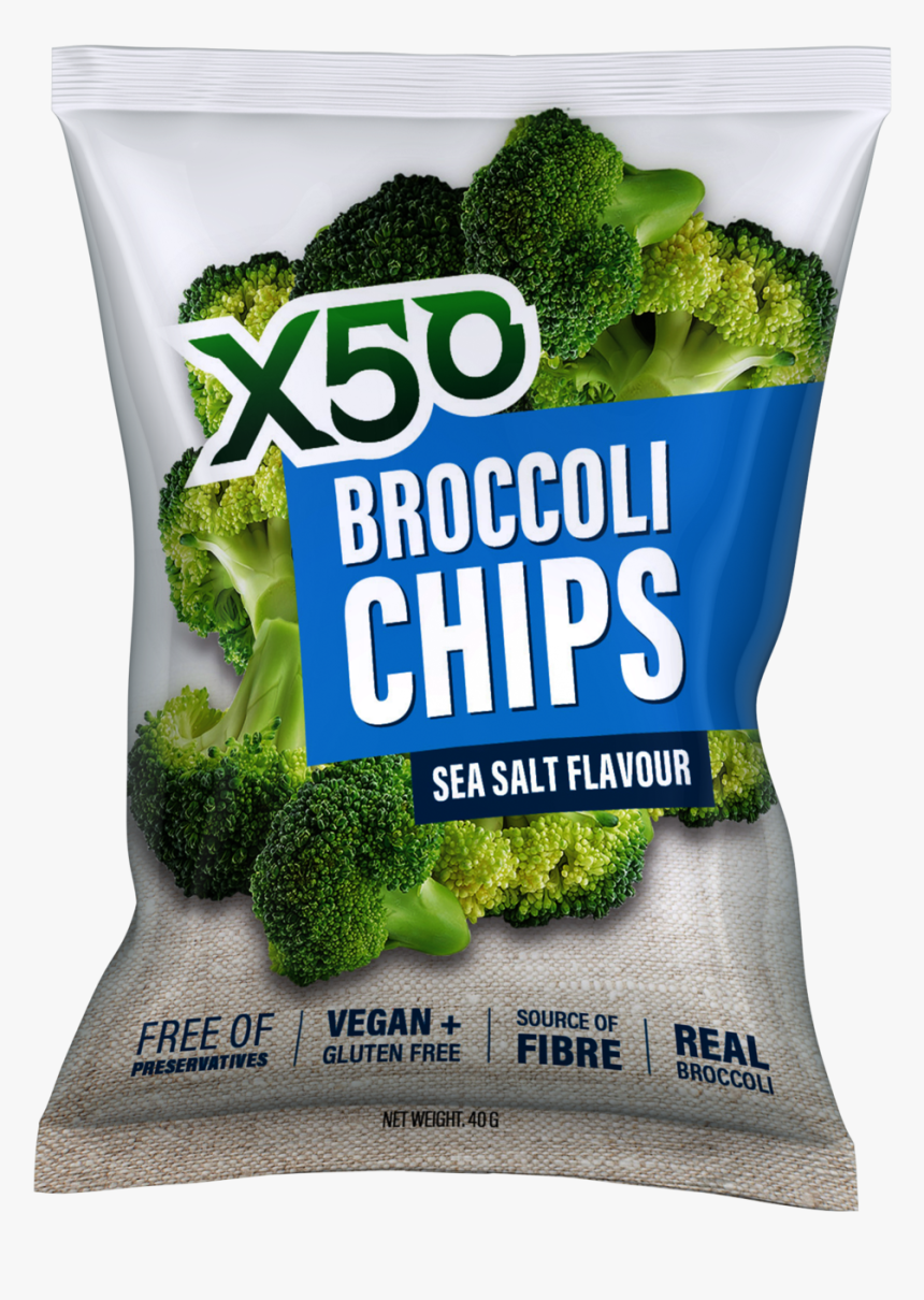 X50 Broccoli Chips Sea Salt, HD Png Download, Free Download