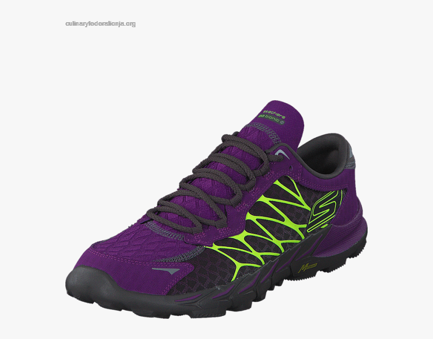 Women"s Skechers Gorun 2 Purple/lime - Cross Training Shoe, HD Png Download, Free Download