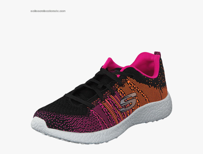 Women"s Skechers 12437 Bkpo Bkpo - Sneakers, HD Png Download, Free Download