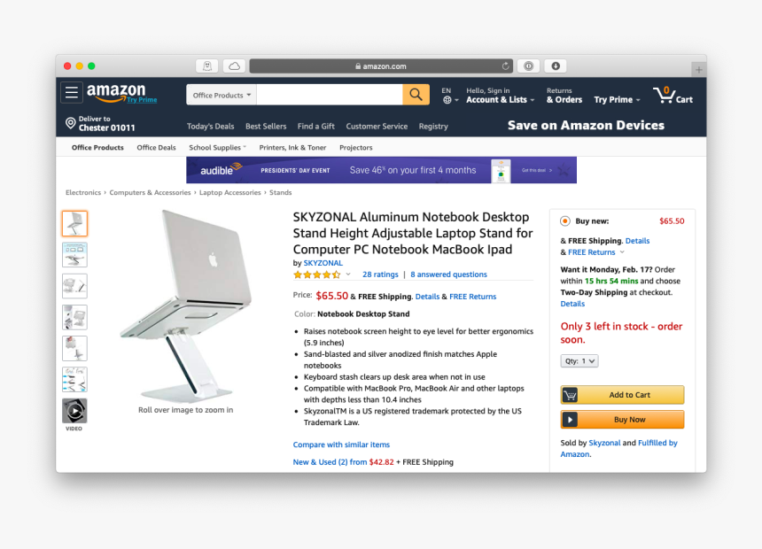 Skyzonal Laptop Stand Macbook Pro Apple - Macbook, HD Png Download, Free Download