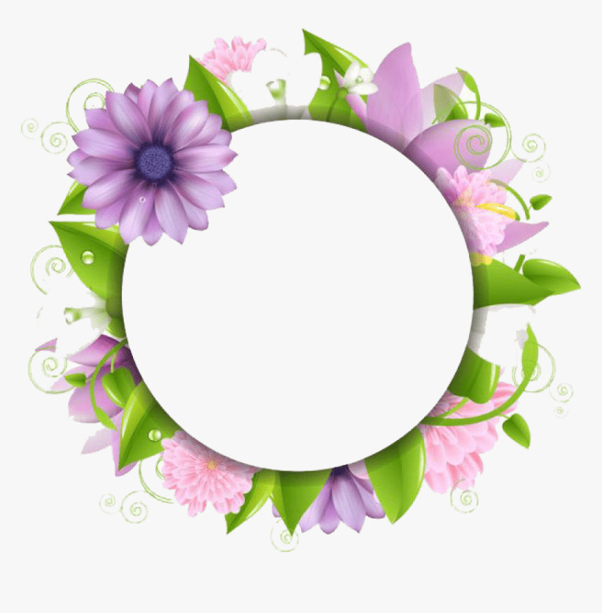 Free Png Flowers Borders Png - Page Flower Border Designs, Transparent Png, Free Download