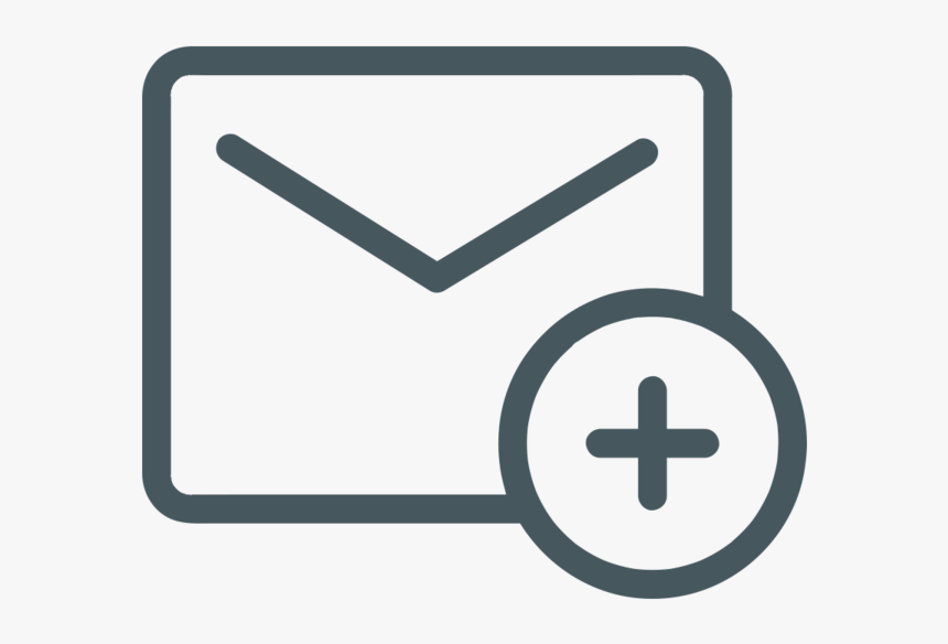 Envelope With Plus Sign - Message Icon, HD Png Download, Free Download