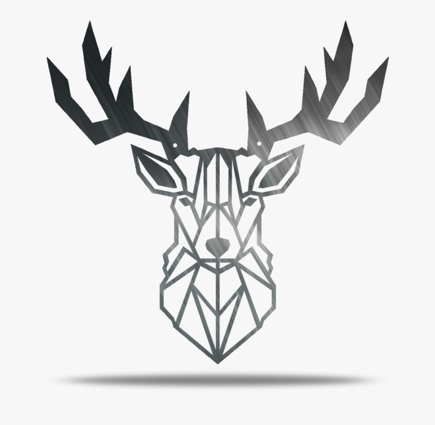 Geometric Deer Metal Wall Art - Deer Metal Wall Art, HD Png Download, Free Download