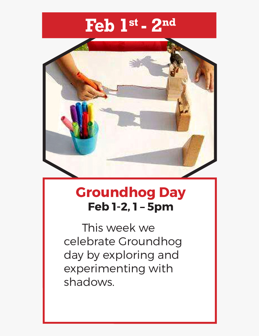 Feb 1-2 Celebrate Groundhog Day - Shadow Activities For Kids, HD Png Download, Free Download