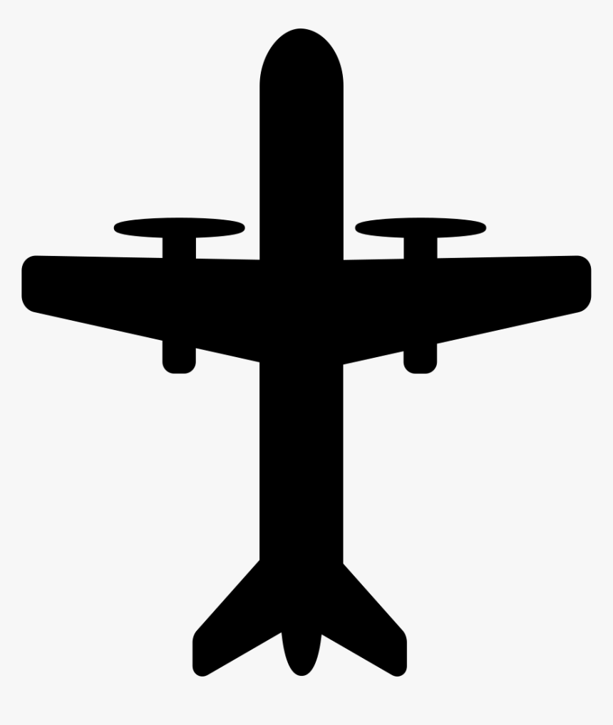 Aeroplane With Propellers - Icon, HD Png Download, Free Download