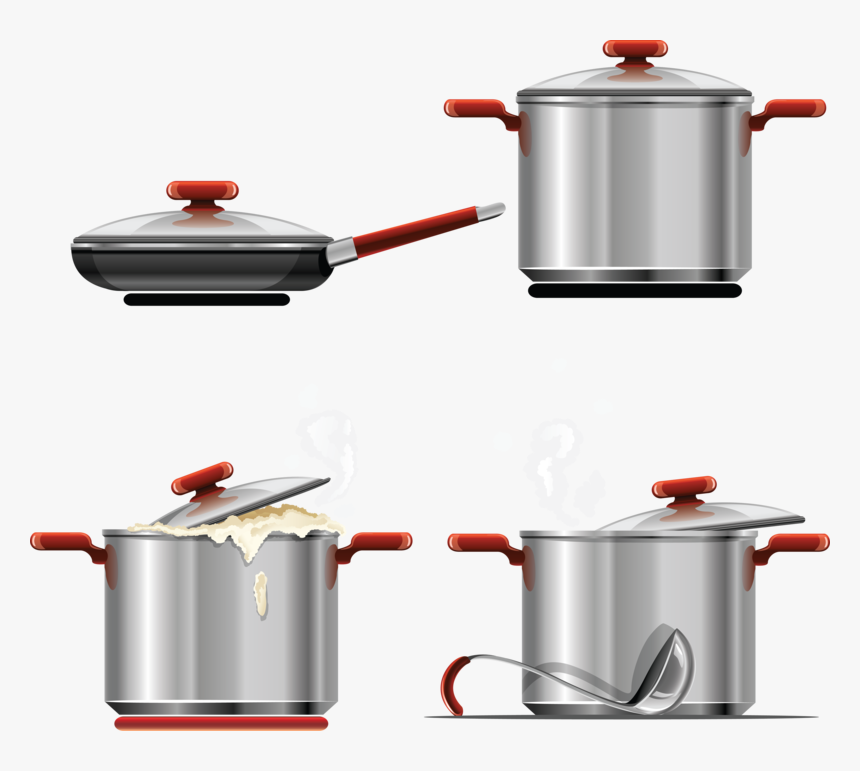 Cooking Pan Png Transparent Images - Cooking Pot Vector Free, Png Download, Free Download